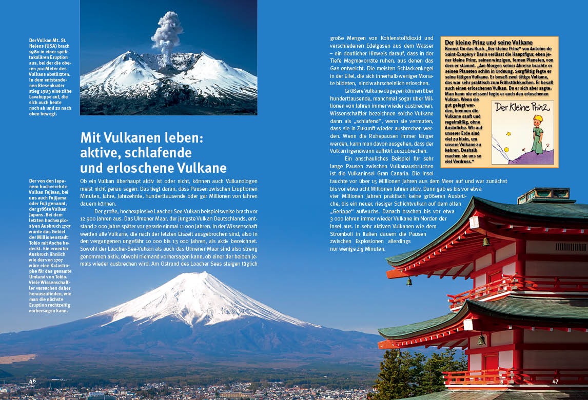 Blick ins Buch: Entdecke die Vulkane